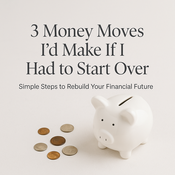 3 Money Moves I’d Make If I Had to Start Over