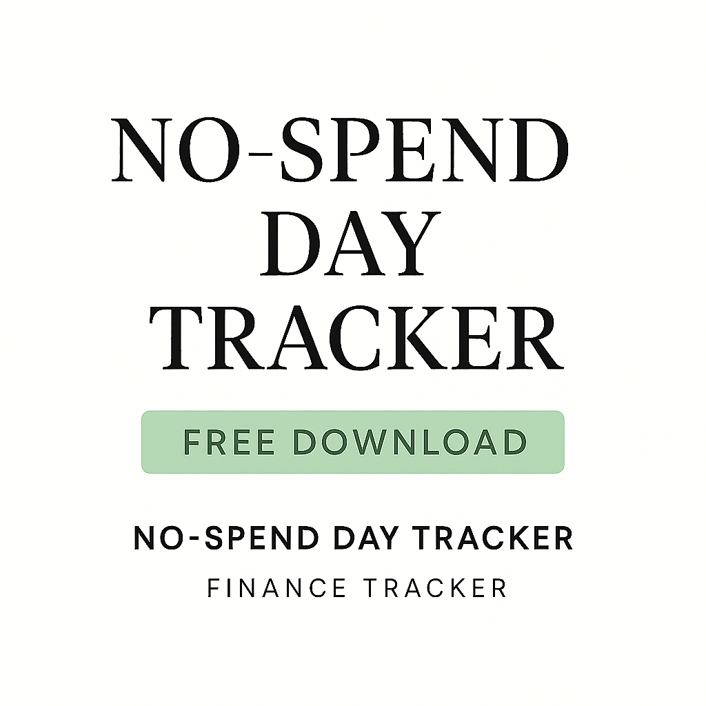 🧾 No-Spend Day Tracker – Free Download