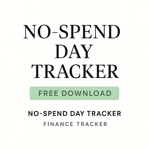 🧾 No-Spend Day Tracker – Free Download